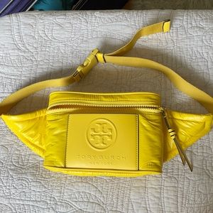 Tory Burch Puffer Yellow Fanny Pack